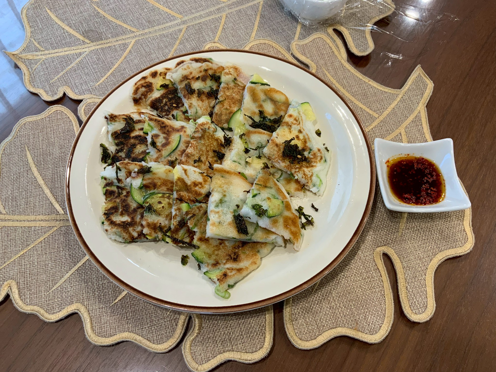 山芋とズッキーニのチヂミ