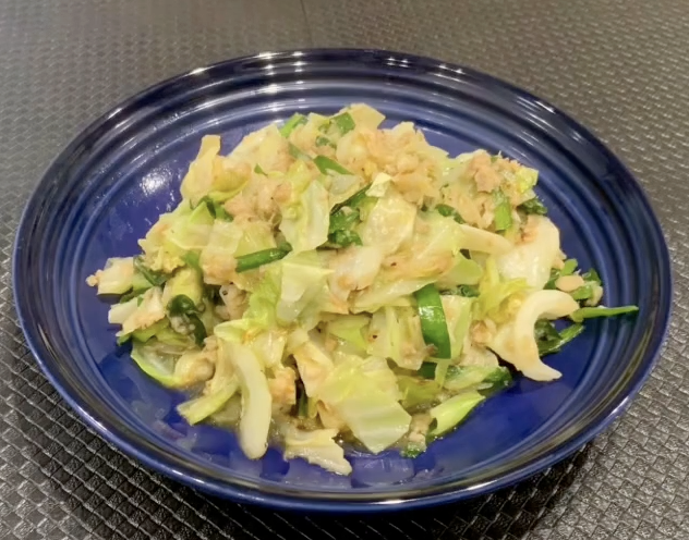 ほっけとキャベツの炒めもの