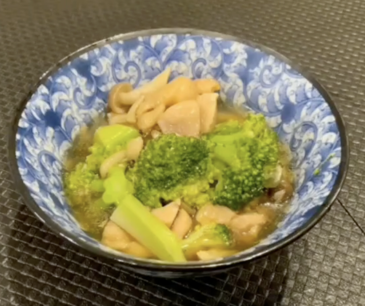 天太鶏とブロッコリーのあったかあんかけ